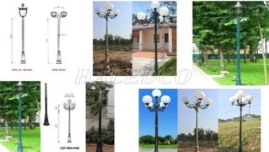 Giá cột đèn trang trí sân vườn