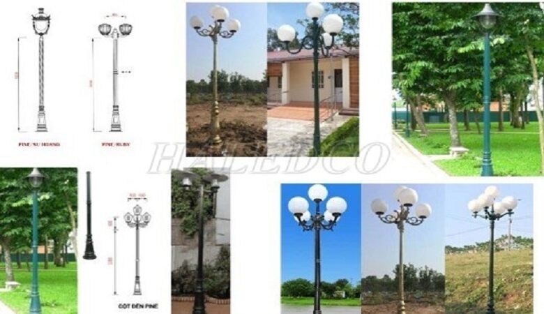 Giá cột đèn trang trí sân vườn